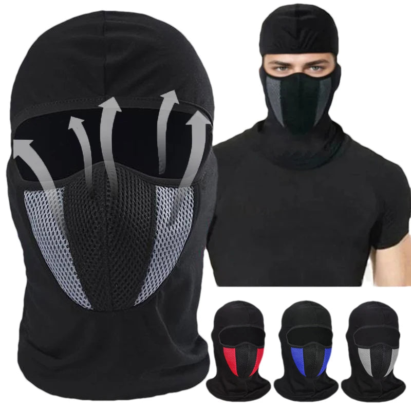 Summer Full Face Mask Hat Bicycle Motorcycle Balaclava for Men Women Sports Cycling Dustproof Windproof Mask Scarf Headgear