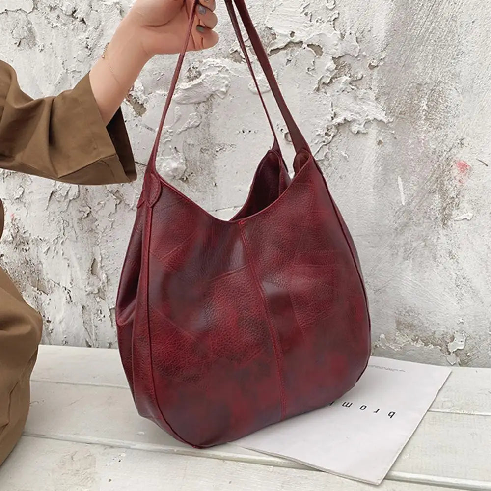 Women's Handbags Vintage Luxury Leather Shoulder Bag Designers Large Bag Modern Fashion Brand Female