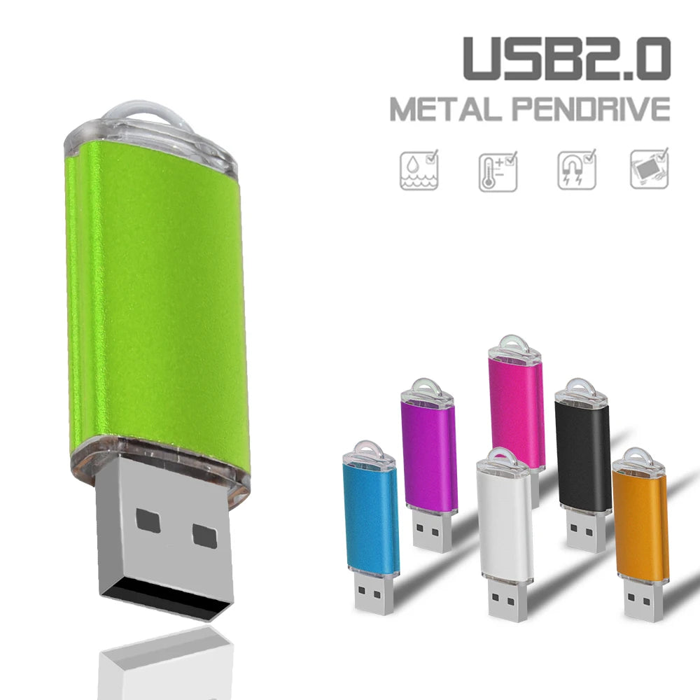 100PCS Custom Flash Drive Pen Drive 4GB 8GB 16GB 32GB 64GB High Speed Usb Stick 2. 0 Memoria Stick Memory Flash Drive Pendrive