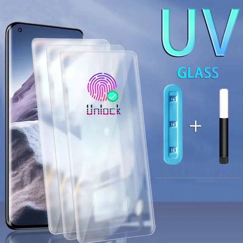 3D Curved Full Glue Tempered Glass For OPPO Reno 3 4 5 6 Pro 5G Screen Protector For OPPO Reno 6 9 10 Pro+ UV Glass