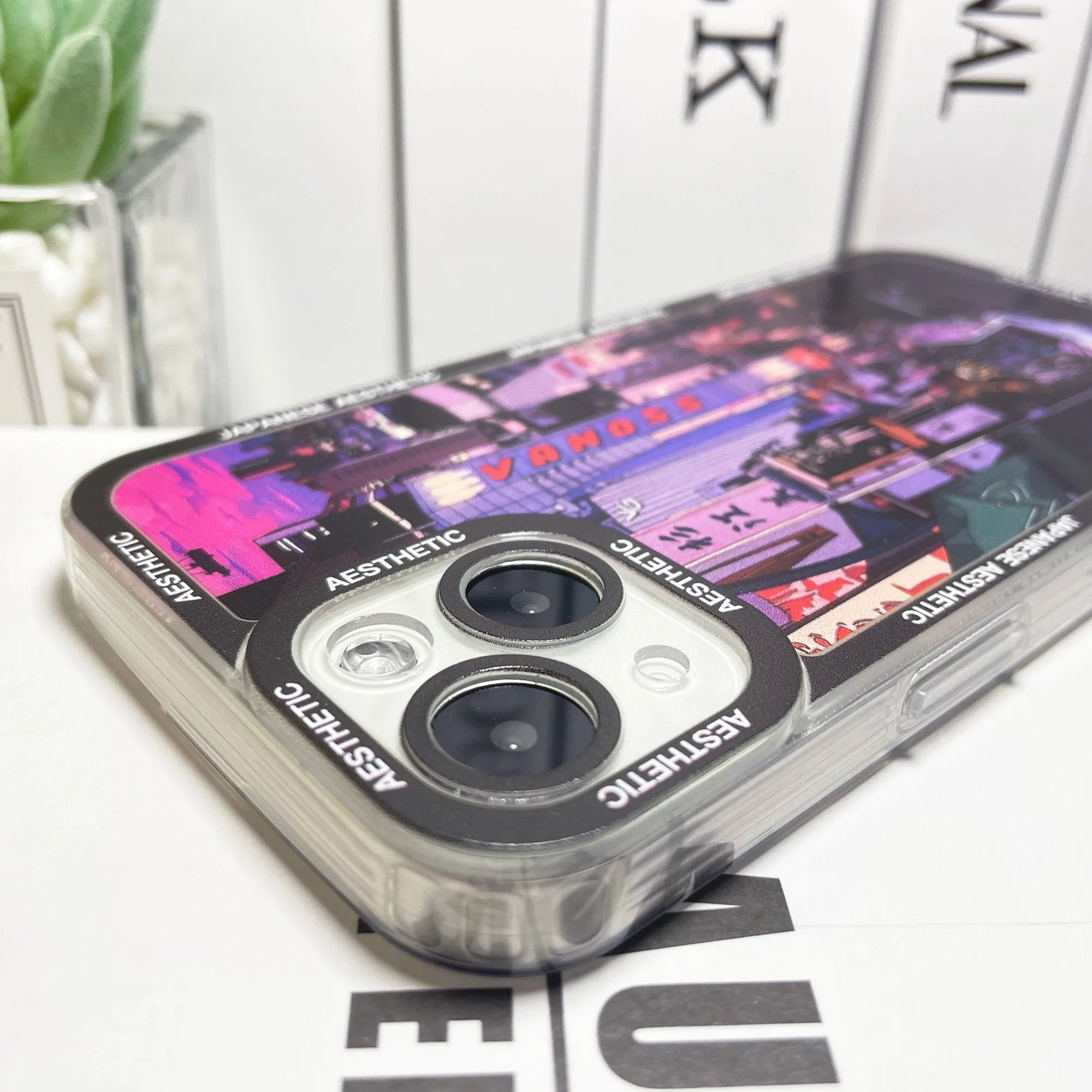 Japanese Aesthetic Tokyo Neon Lights City Street Phone Case For Samsung Galaxy S10 S20 S21 S22 S23 S24 FE Plus Ultra Note 20