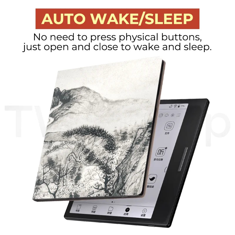 Twosheep Case for Boox Go7 Go Color7 GenII GenI Page Leaf3 Leaf3c 7-inch Magnetic Cover Auto Sleep Chinese style