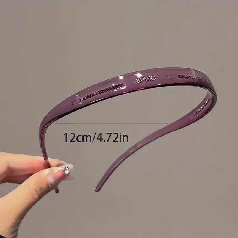 New Trendy Sunglasses Frame Shape Acrylic Hairbands For Women Toothed Headband Anti-slip Hair Hoop Fashion Hair Accessories