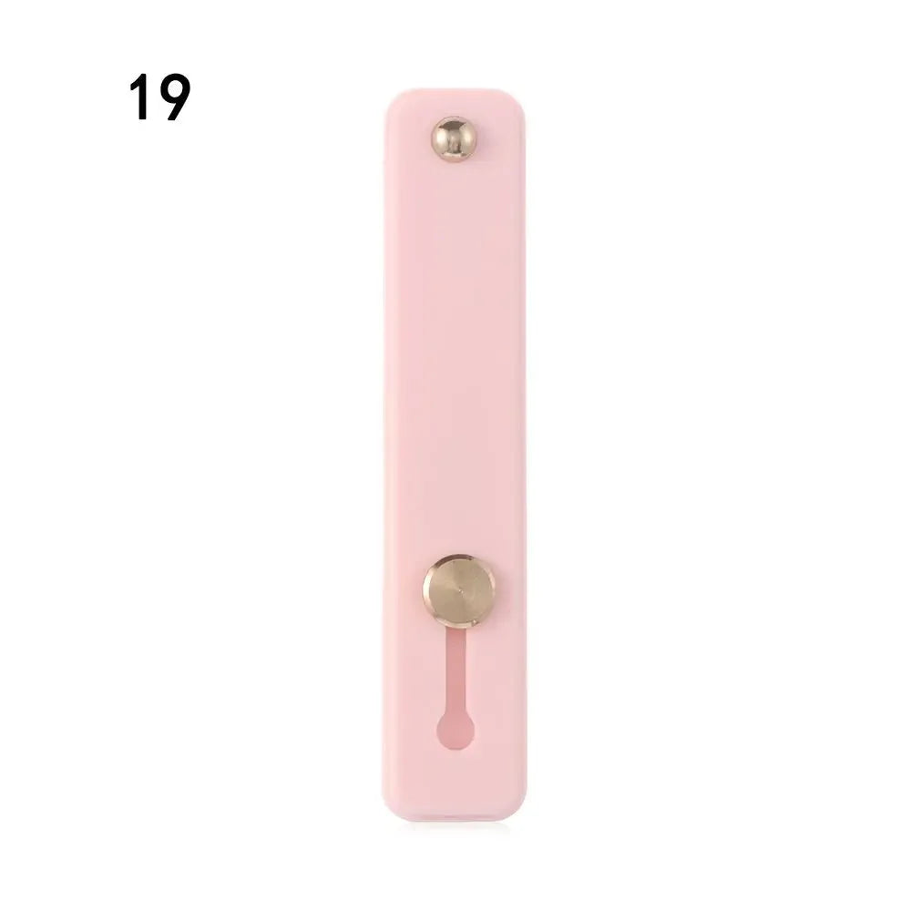 Fashion Phone Holder  Silicone Phone Hand Band Holder Finger Ring Push Pull Grip Stand Candy Color Bracket