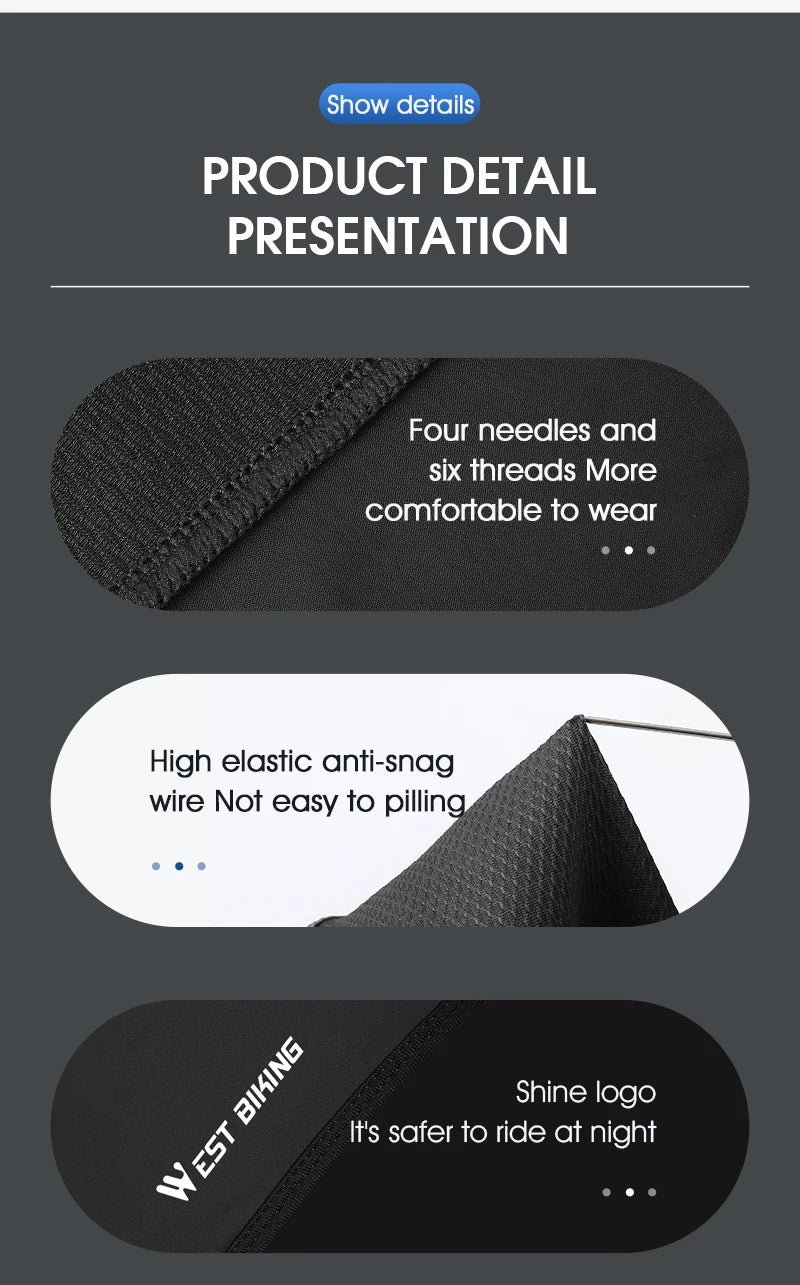WEST BIKING Summer Cycling Face Mask Cool Breathable Sports Balaclava Men Women Bicycle Motorcycle Sun UV Protection Cycling Cap