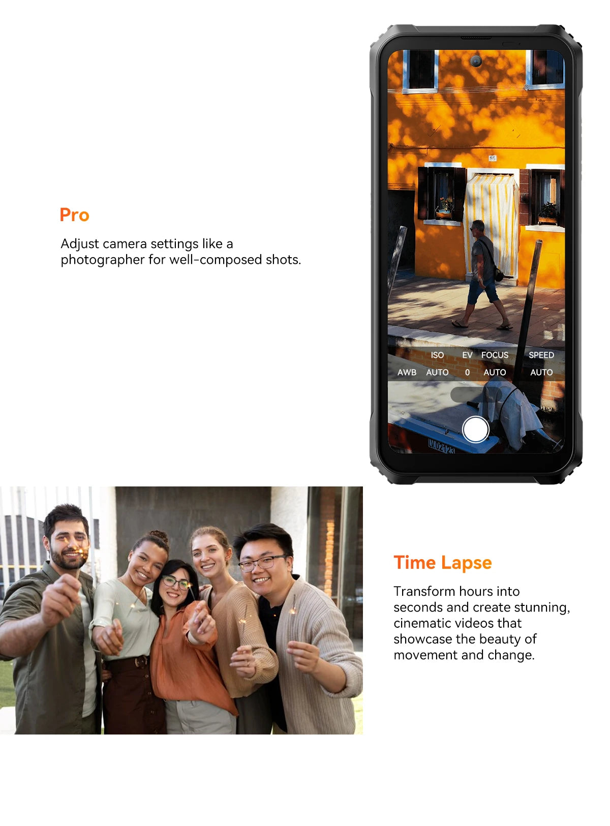 Blackview MARINE 2 Rugged Smartphone 6.56-inch HD+ IPS 90Hz Display 11000mAh 8GB 128GB Android 15 NFC 16MP Camera Cellphone