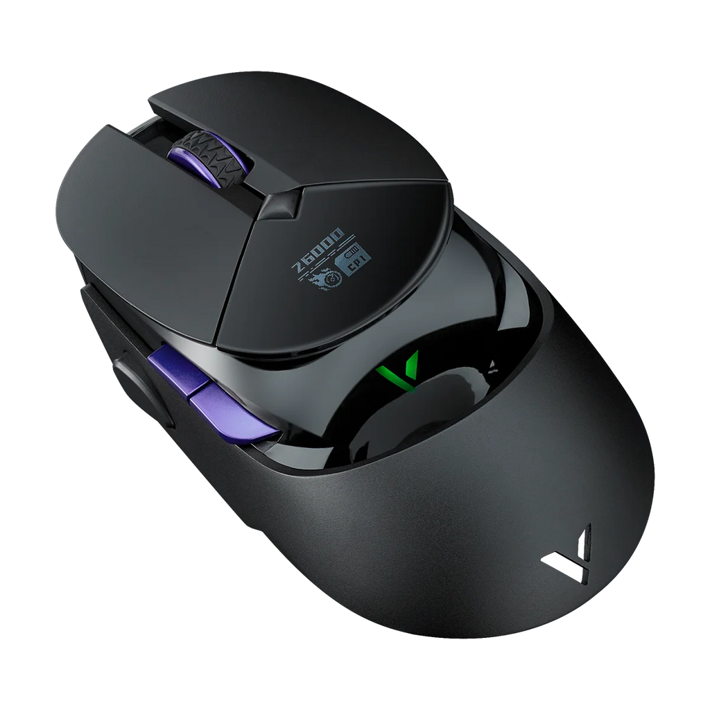 Rapoo VT960PRO Wired/ Wireless Gaming Mouse PAW3395 Sensor 26000 DPI OLED Display 9 Programmable Buttons On-Board Memory Black