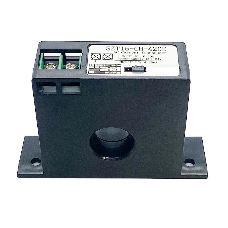SZT15-CH-420E  AC Current Transmitter Output Analog Current Signal Isolation Hall Sensor AC 0-10/20/50A output DC4-20mA  convert