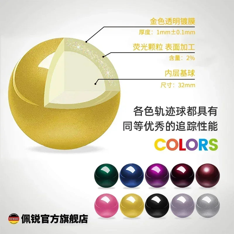 German Perixx303 Trackball 34mm SANWA 44/55mm Glossy High-precision 570ergo Drawing MouseBall Split Keyboard Trackball Accessory