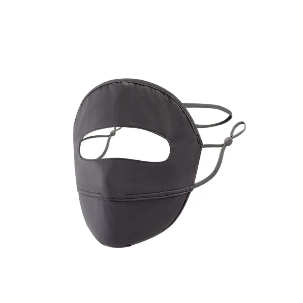 Summer Full Cover Face Mask Sunscreen Mask Ice Silk Uv Protection Breathable Face Shield Sunshade Cycling
