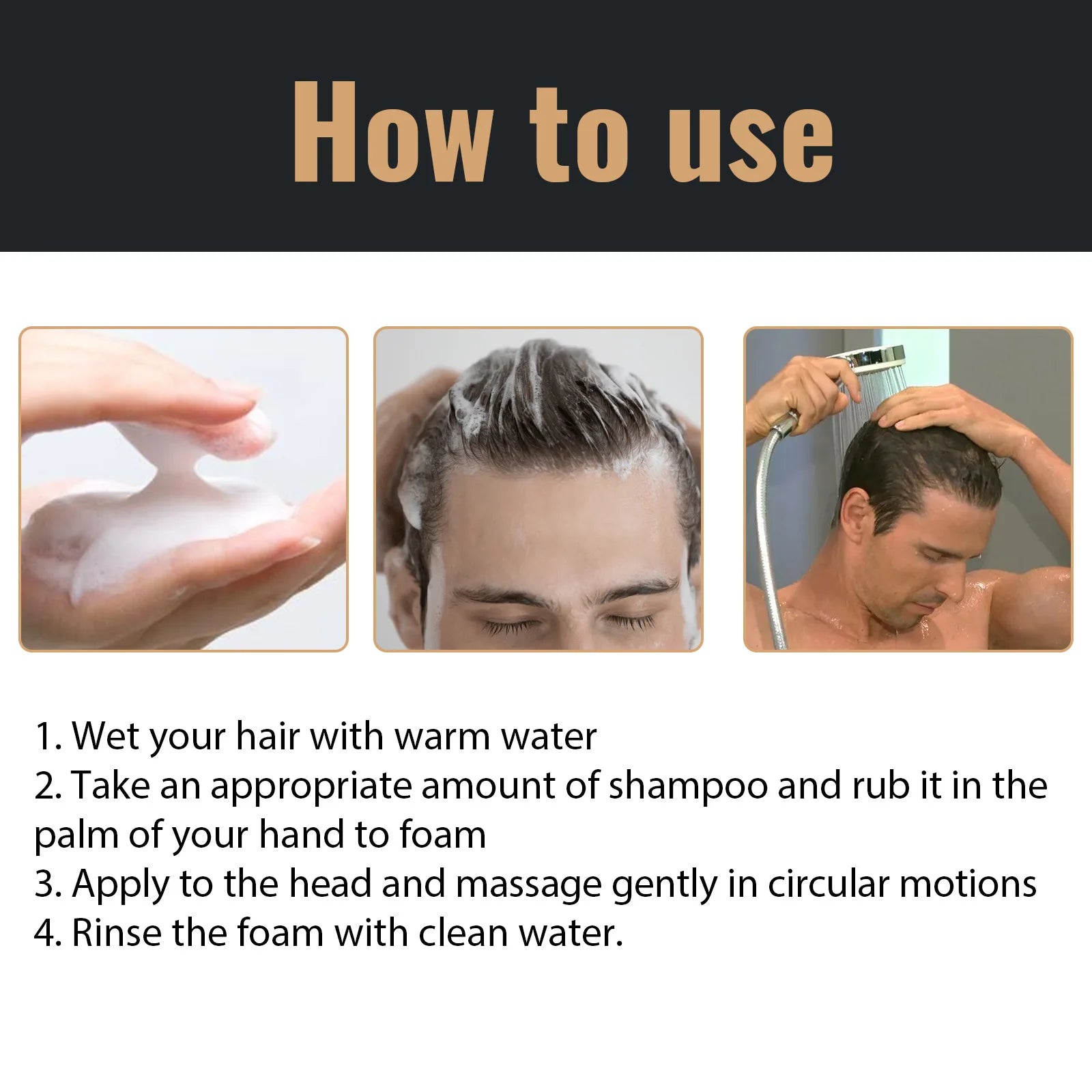 EELHOE Strengthen Hair Growth Shampoo Anti Frizz Hair Products Scalp Care Extremely Damaged Hair Treatment for Hair Loss Shampoo