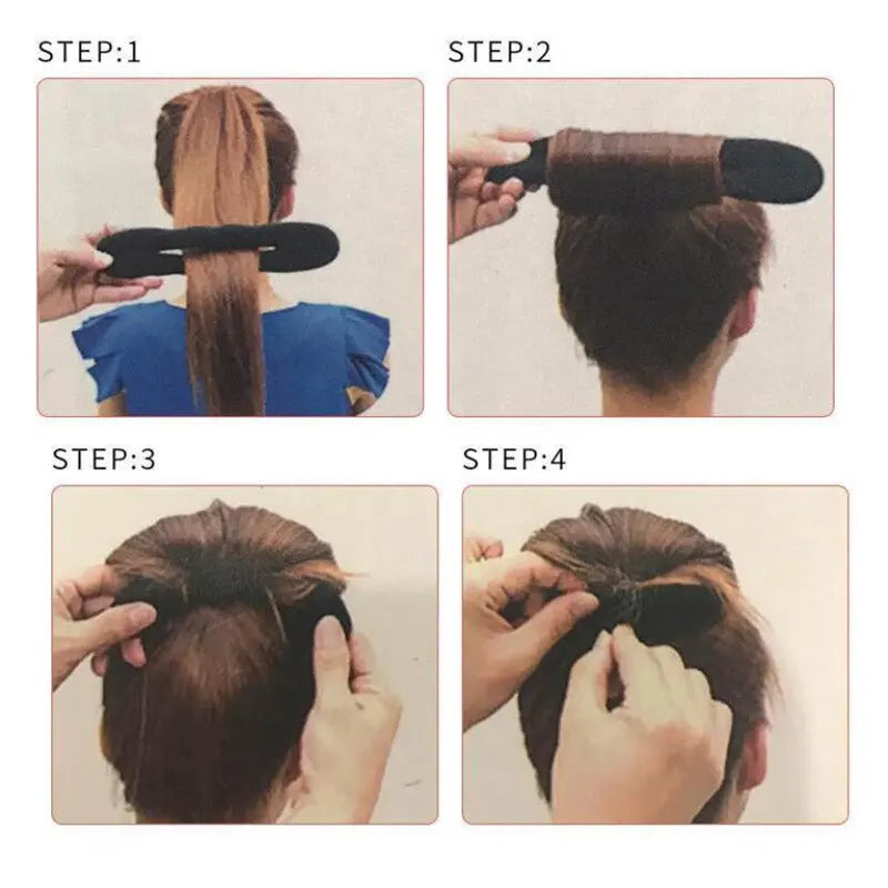 Hair Bun Formers Flower Bud Braiding Tool Magic Hair Styling Rod Easy Diy Updo Maker Hair Accessory For Women Girls Hairstyling