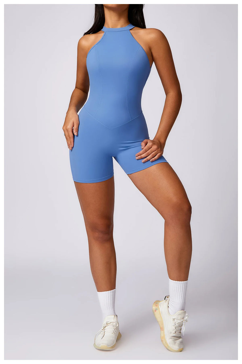 Women's 2024 New INS Network Red Same Hip Lift Back Outdoor Running Tight Exercise Quick Dry Yoga  Fitness Jumpsuit