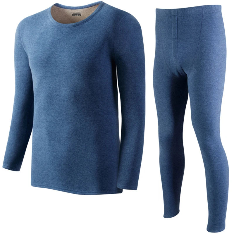 Winter Thermal Underwear Set Men Women Thickened Keep Warm for Cold Weather Long Sleeve Thermos Underwear Bottoming Top Pants