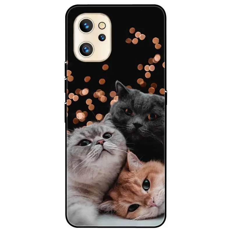 For Umidigi A13 Pro/ A13S / A13 Case Silicone Soft Shockproof Cat TPU Black Cases For Umidigi A13 Pro A13 Cases Umidigi13S Funda