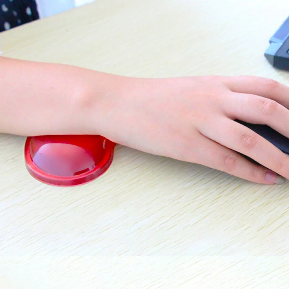 1PC Silicone Wavy Comfort Gel Computer Mouse Hand Wrist Rests Support Cushion Pad Fashion Heart-shaped Wrist Pad Hand Pillow