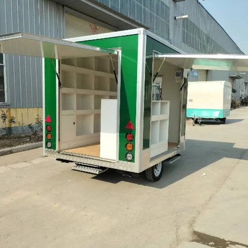Cheap Mobile Kitchen Trailer Fully Equipped Food Truck Mini Food Cart For Coffee And Snacks Use