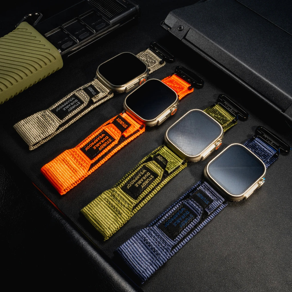 Tactical Sports Strap for Apple Watch Ultra 2 Band 49mm 46 44mm 41mm 45mm 40 42mm Nylon Band for Iwatch Series 10 9 8 7 6 SE 5 4