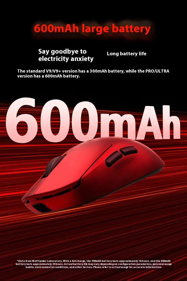 AULA V9 Ultra Wireless Mouse Tri Mode Wireless 8K Paw3950 Esports Gaming Lightweight Low Latency Mouse Custom for PC Accessories