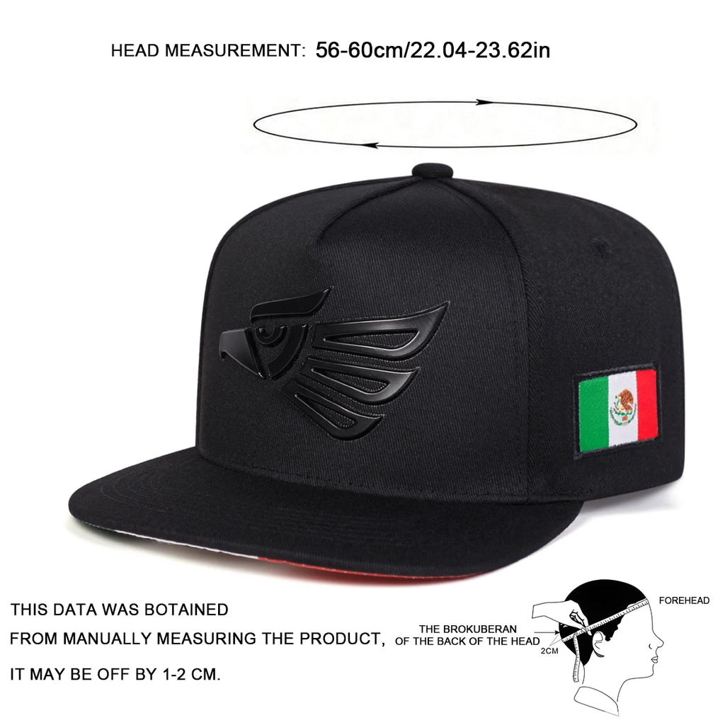 Unisex Eagle Head Embroidery Hip-hop Hats Spring and Autumn Outdoor Adjustable Casual Baseball Caps Sunscreen Hat