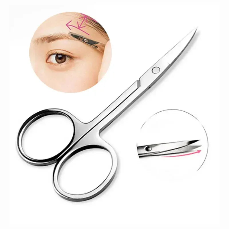 Wholesale Stainless SteelTools Makeup  Small Nail Eyebrow Beauty ToolCut  Nose Hair Scissors  Manicure FaciaTrimming Tweezer