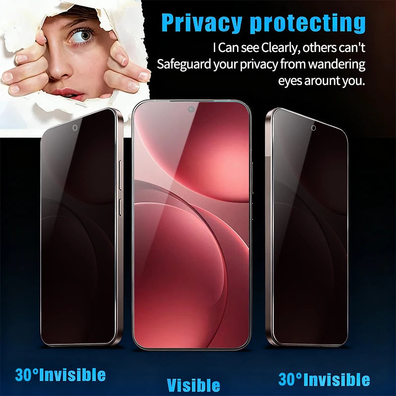 1-3pcs Privacy Tempered Glass for OPPO Find X9 Pro Anti Spy Screen Protector for OPPO Find X8 Ultra Thin Glass Unlock