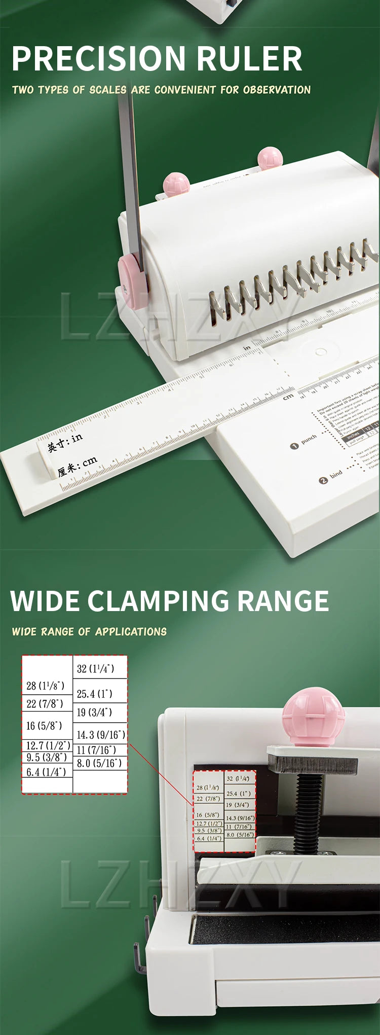 Ring Binder Punch 2:1 Hole Punch Machine Manual Ring Binder Punching Machine Ring Binder YO Ring Punching Machine Round Hole Dou