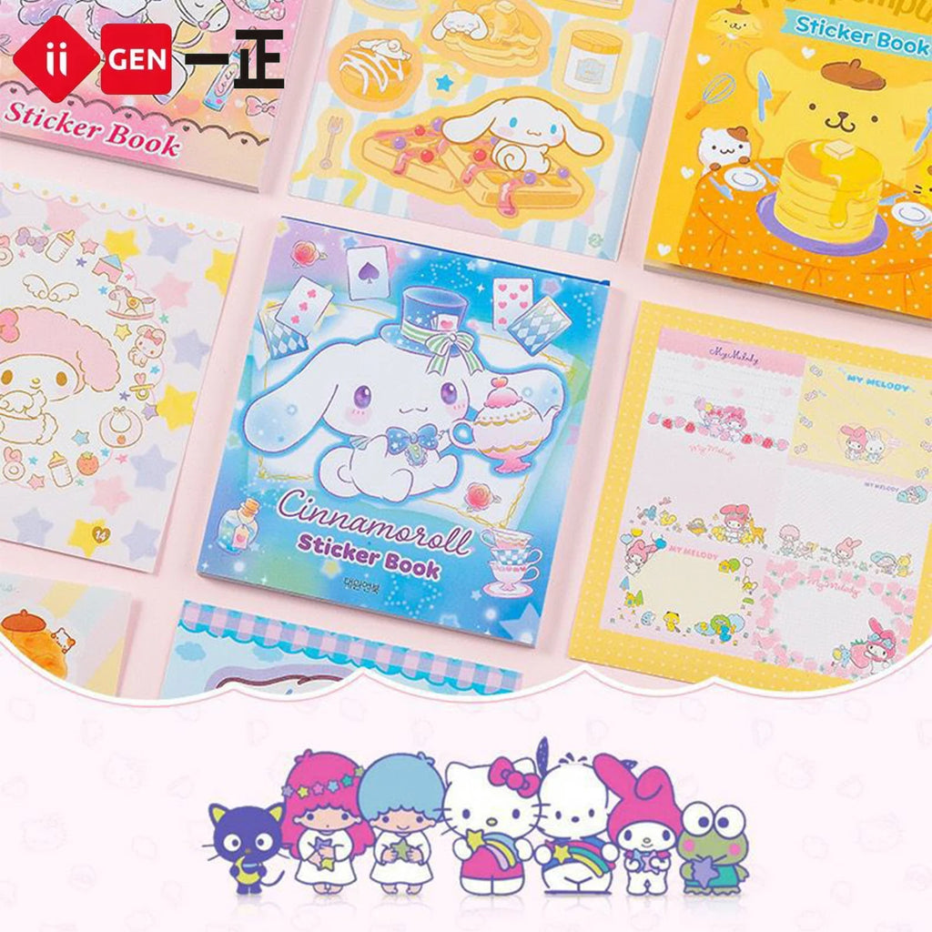 24pcs/set Sanrio Series Cute Stickers Book DIY Kawaii Cartoon Anime Stickers for Laptop Skateboard Bike Guitar Laggage Bicycle