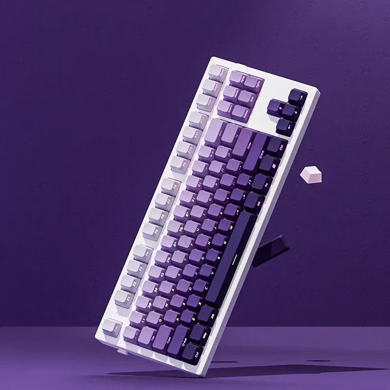 Gradient Keycaps 134 Keys OEM Profile PBT Double Shot Keycap For MX Switch Gaming Mechanical Keyboard Side Printed RGB Key Caps