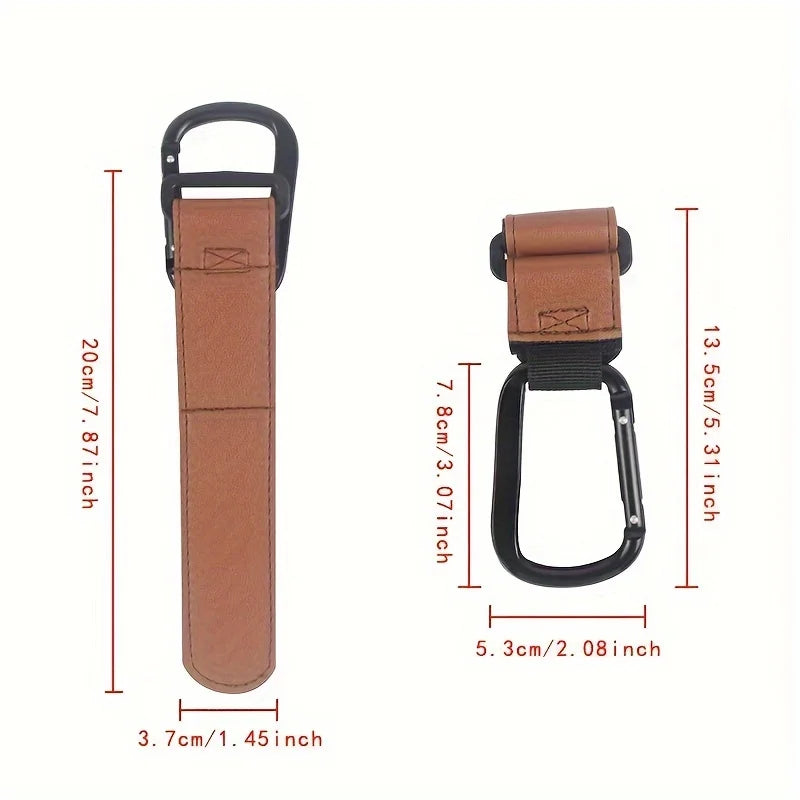Universal Stroller Hooks Clip - Heavy Duty Hanging Accessory for Diaper Bags, Compatible with Prams/Shopping Carts/Car Seats