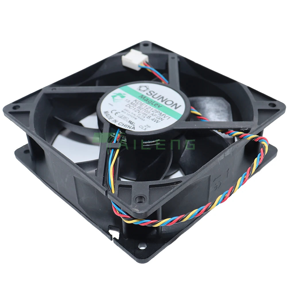 For Sunon KDE1212PMV1 DC 12V 8.4W 0.7A 3000RPM 12cm 12038 120x120x38mm PWM Silent Cooling Fan