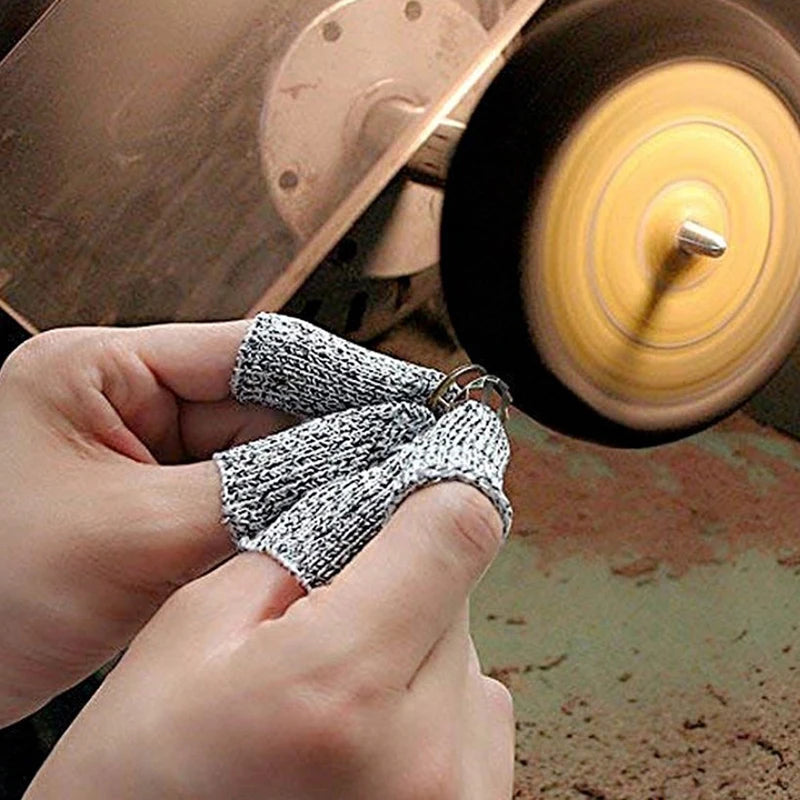 10Pcs Finger Cots Thumb Protector Anti-Cut Fingertips Finger Sleeve Flexible Resistant Protection Finger Cots DIY Work