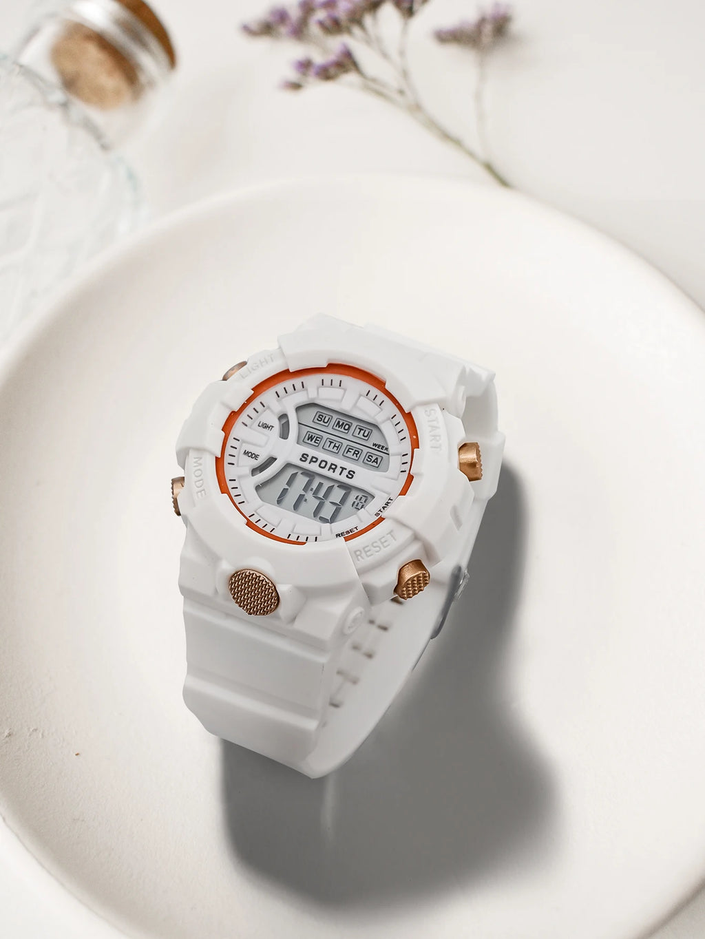 Hot Selling Simple and Fashionable Women Digital Electronic Watch Multifunctional Outdoor Fitness Watch Men and Women Watch