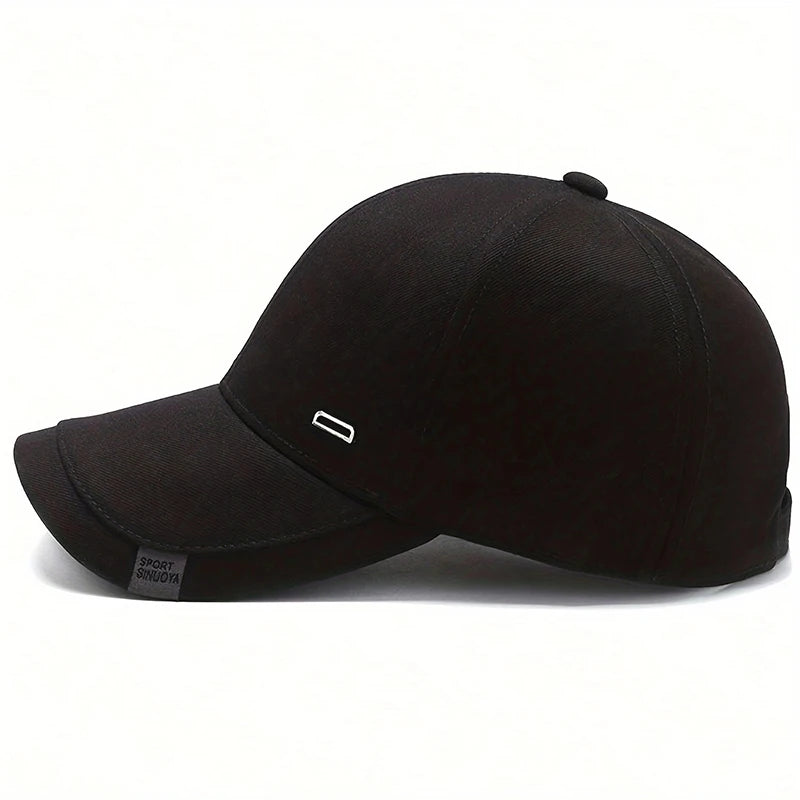 Unisex Square Silver Buckle Label Baseball Caps Spring and Autumn Outdoor Adjustable Casual Hats Hip Hop Cap Sunscreen Hat