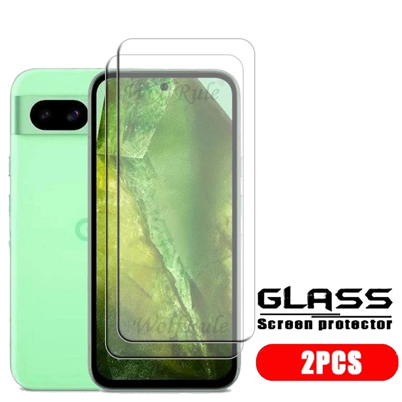 2/4 Pcs For Google Pixel 8A Glass Google Pixel 8A Glass 9H Clear Cover Screen Protector Google Pixel 8A 8 Pro 6A 7A 7 Lens Glass