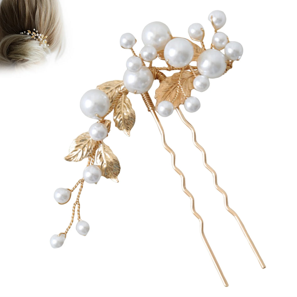 Wedding Hairpins U Shape Pearl Hair Clips Accessories for Women Head Ornaments Jewelry Bridal Headpiece Hairstyle Design Tools