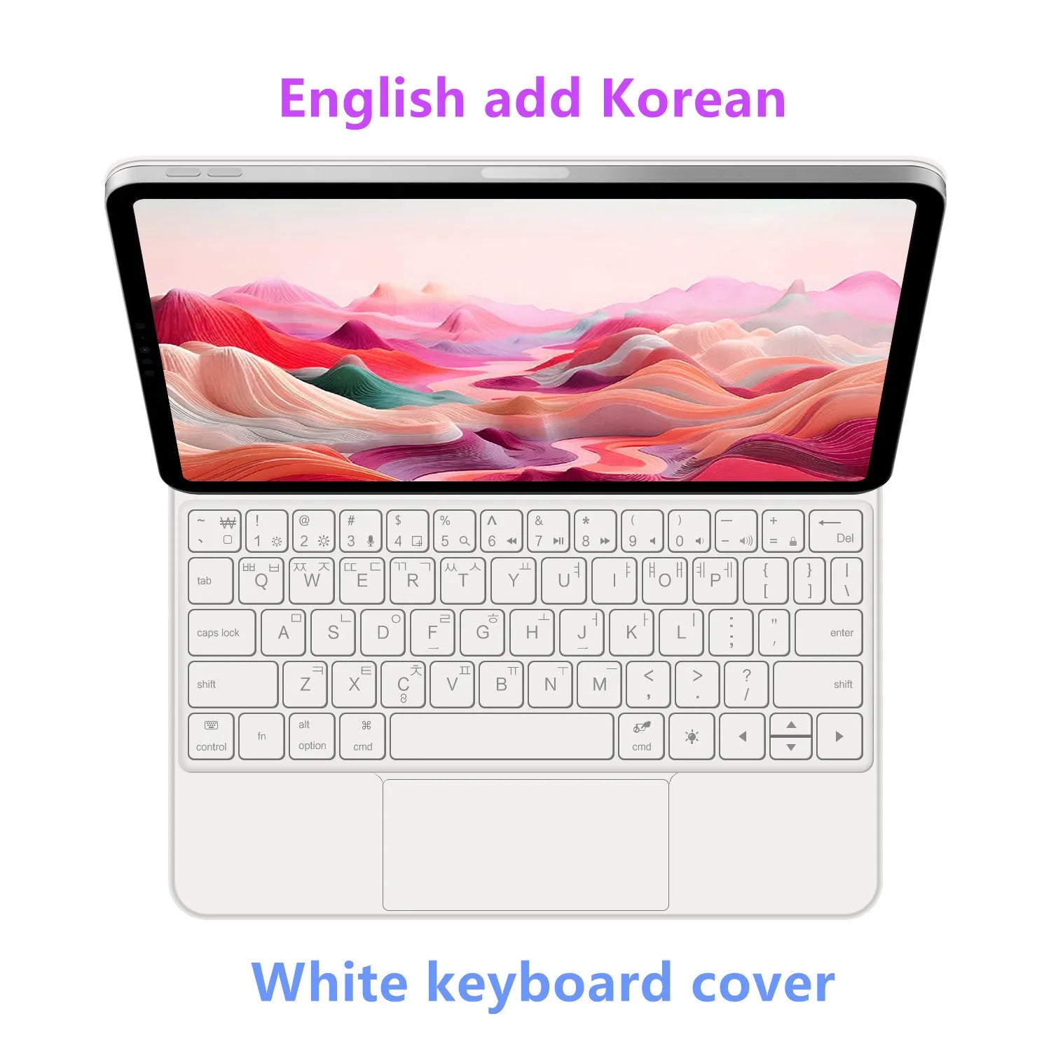 iPad Keyboard Magic Keyboard for iPad 10 iPad Pro 11 Air 11 5 6 7 Spanish Russian Korean Portuguese Hebrew Deutsch Japanese TY1