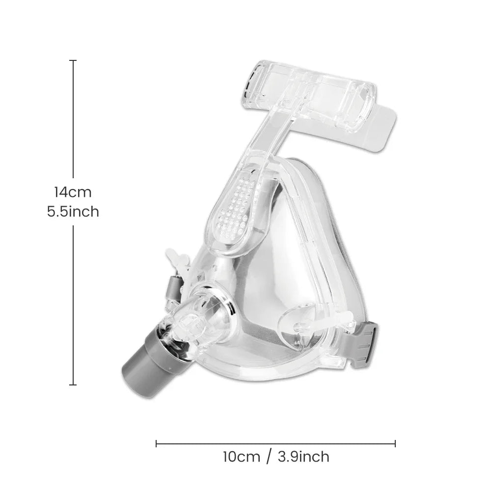 Comfortable CPAP Full Face Mask  Adjustable Strap Respirator For Cushion Travel Anti Snoring Stopper Solution Tools Sleep Help