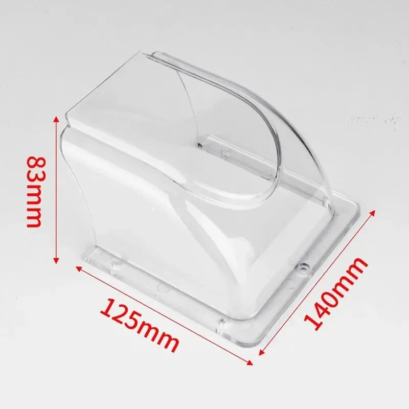 5YOA Durable Transparent Rain Cover For Access Control Attendance Machine Doorbell Switch Sunscreen Dustproof Waterproof Shell