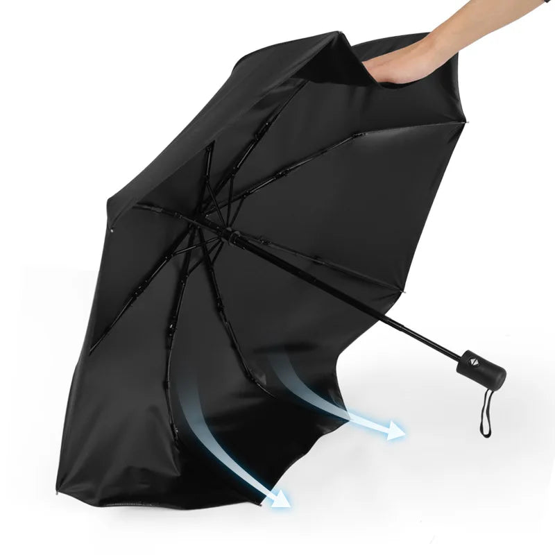 Men Woman Outdoor Automatic Rain Umbrella For LAND ROVER Discovery Defender Freelander Evoque Logo Wind Resistant Sunscreen