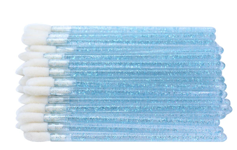 50pcs Lip Brush Cotton Head Replacement Head for Lipstick Applicator Makeup Tool For Eyelashes Extension