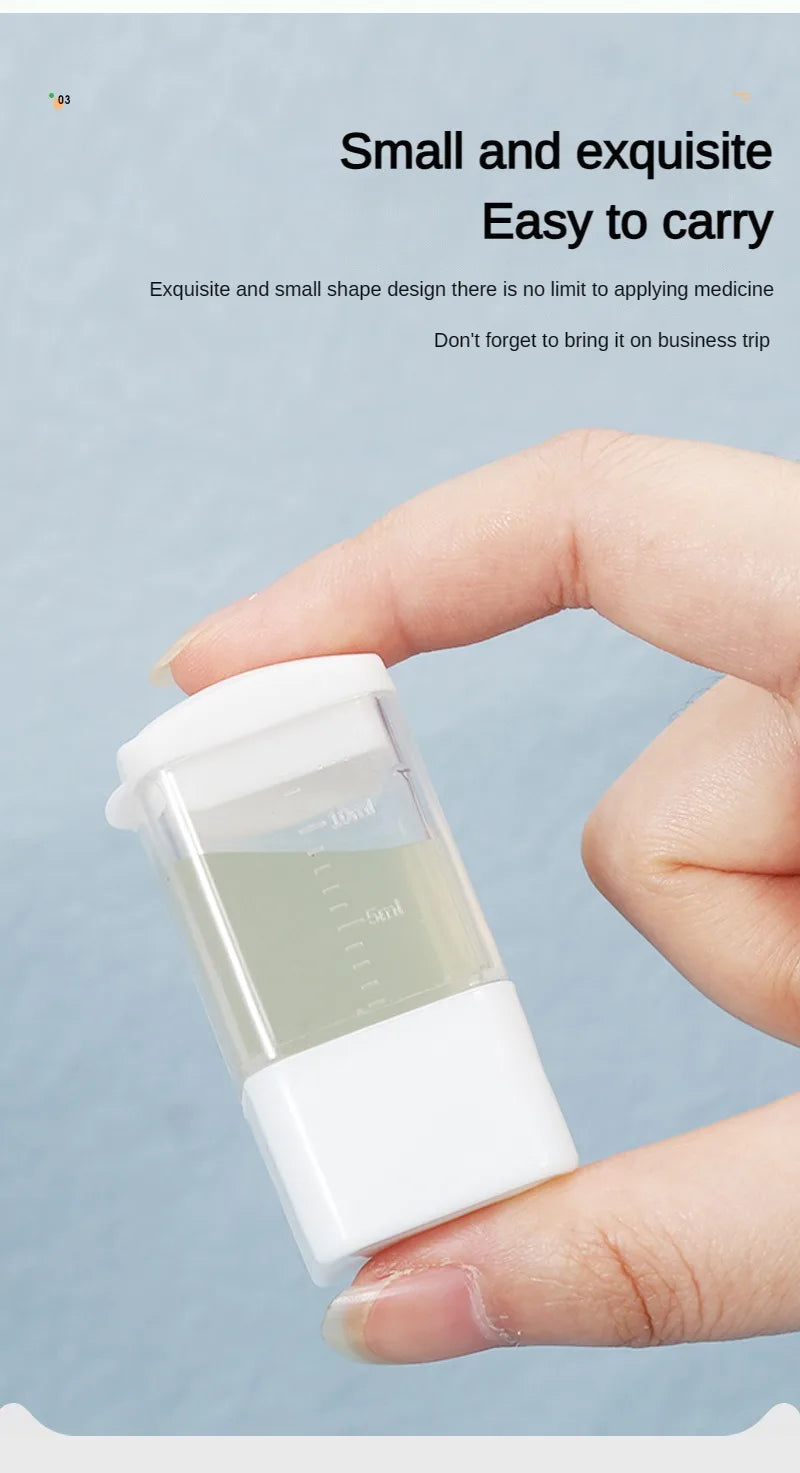 Scalp Applicator Minoxidil 1-6ml Essence Hair Growth Fluid Ball Massage Head Drug Delivery Smear Liquid Guide Comb