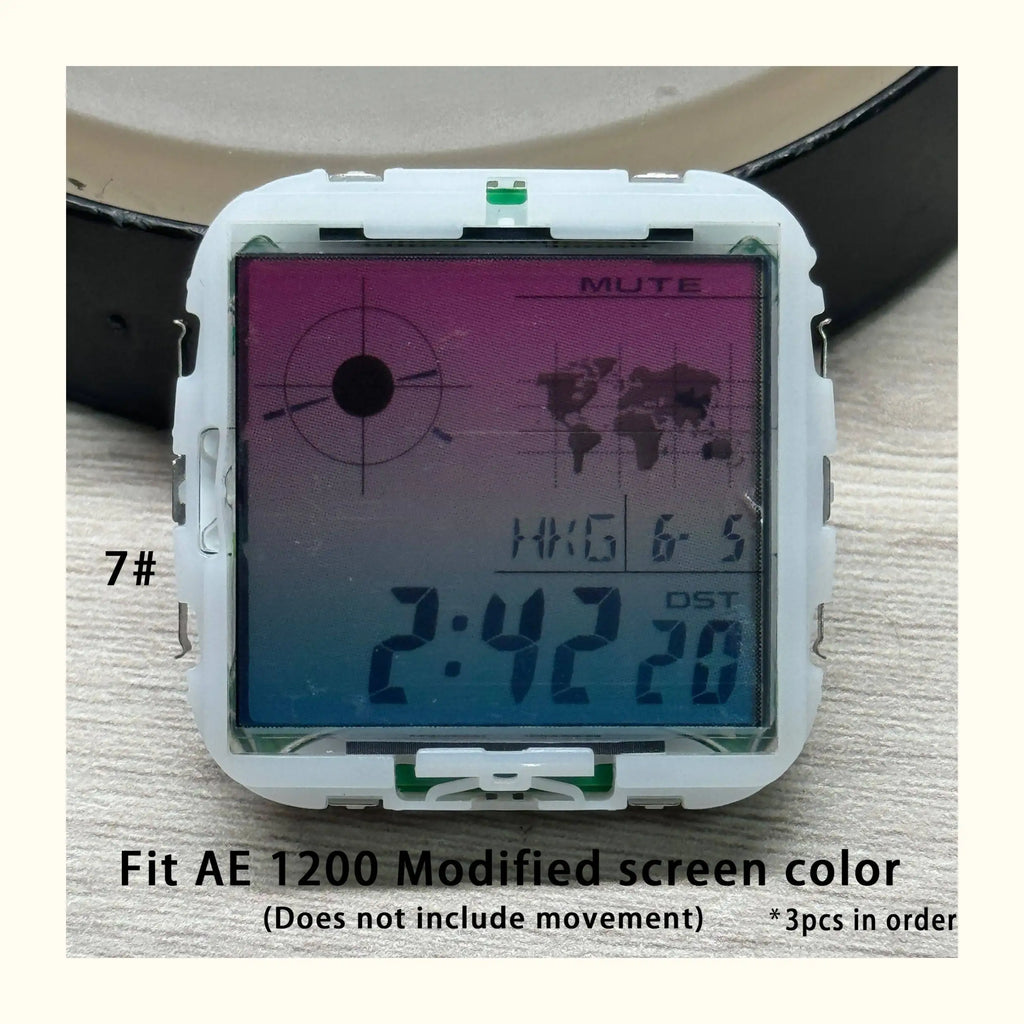 Color Display Film for Casio AE-1200 AE-1300, DIY Screen Modification Overlay Sticker, High-Quality Watch Dial Upgrade Kit