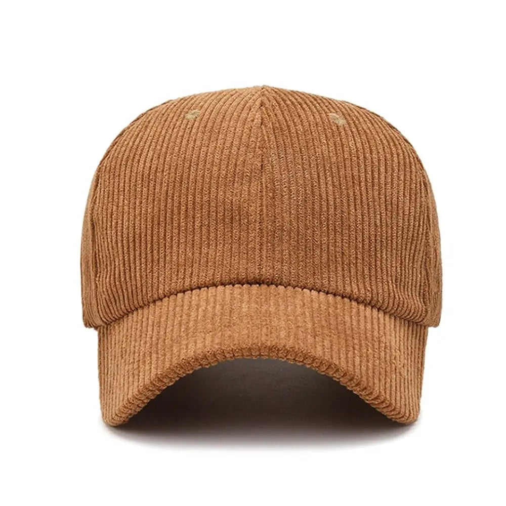 Breathable Unisex Corduroy Corduroy Baseball Cap Adjustable Baseball Hat Sunscreen Cap Women