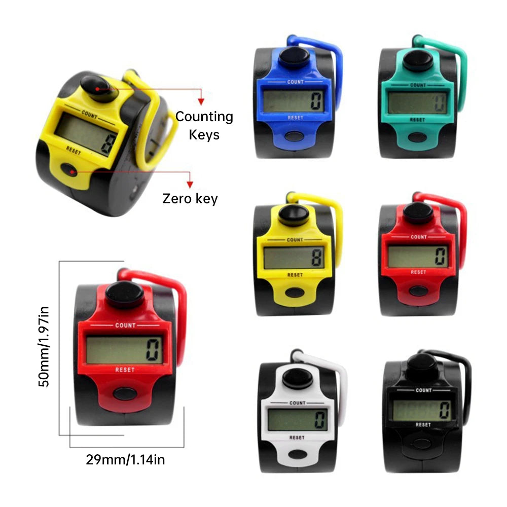 Digital Counter With 5-Digit LCD Display For Accurate Counting In Sport Events And Public Places Handheld Manual Tally Counter