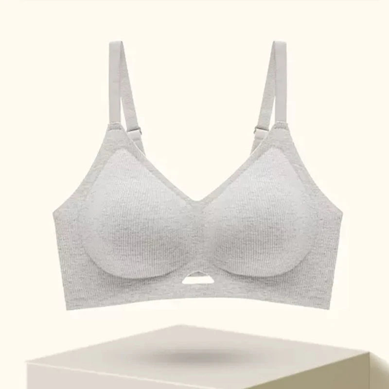 Seamless Underwear for Women, Thin, Soft Support, Gathered, Side Breasts, Anti-sagging, Comfortable and Breathable Bra