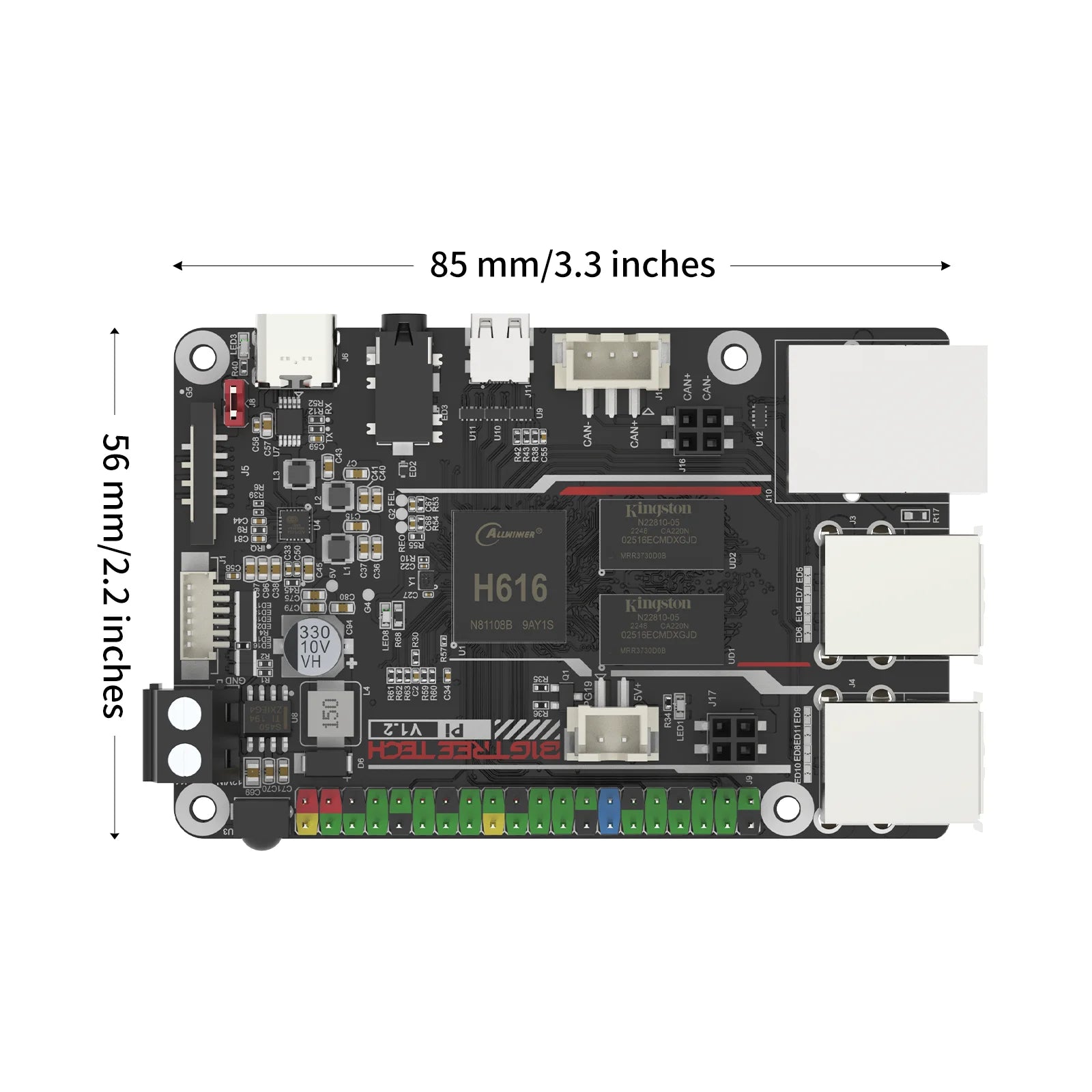 BIGTREETECH PI V1.2 Board BTT Quad Core Cortex-A53 2.4G WiFi 40Pin GPIO VS Raspberry PI 3B Orange Pi For Klipper 3D Printer DIY