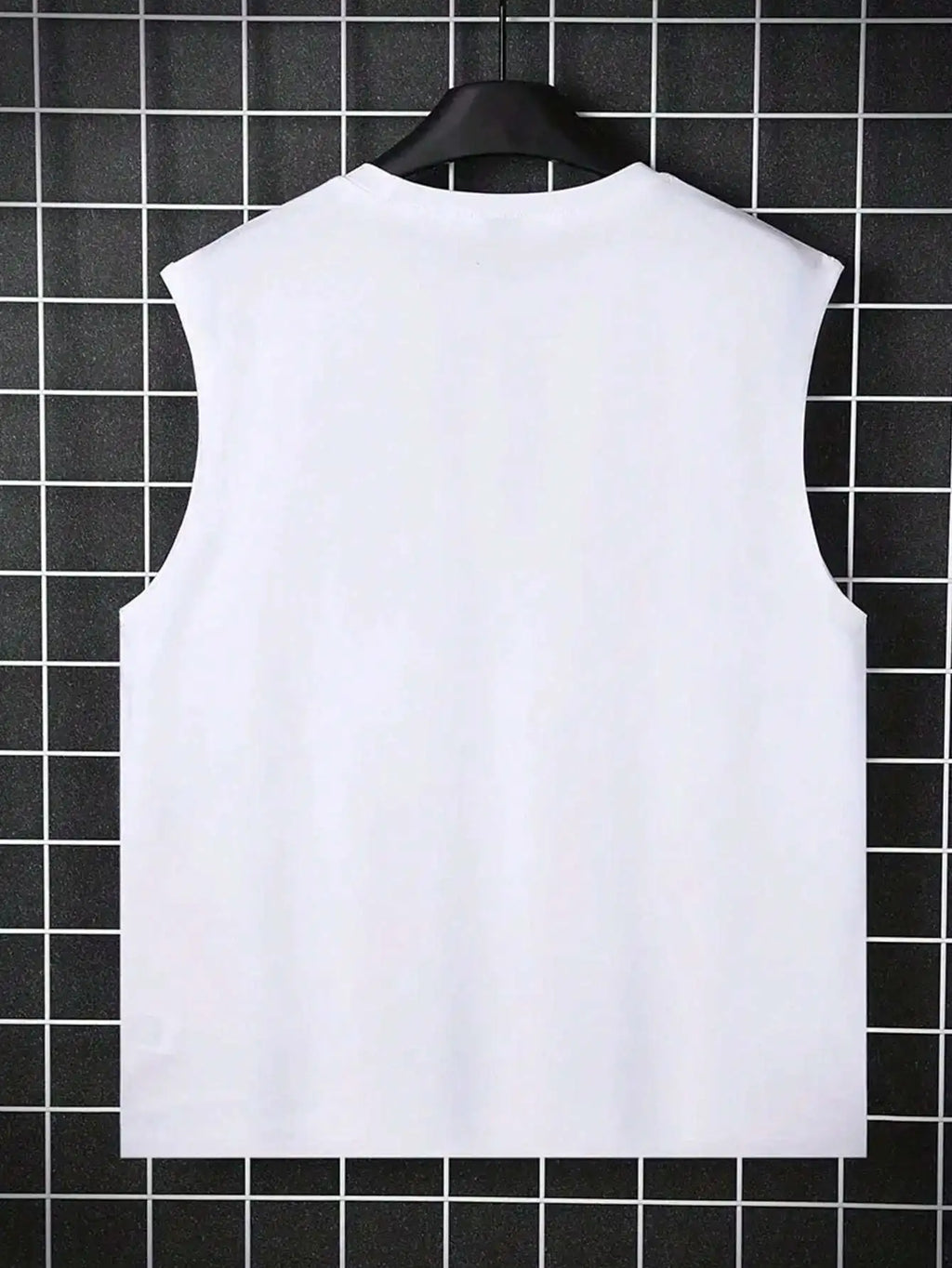 Men's summer casual sports fitness loose retro motorcycle print comfortable breathable round neck sleeveless vest