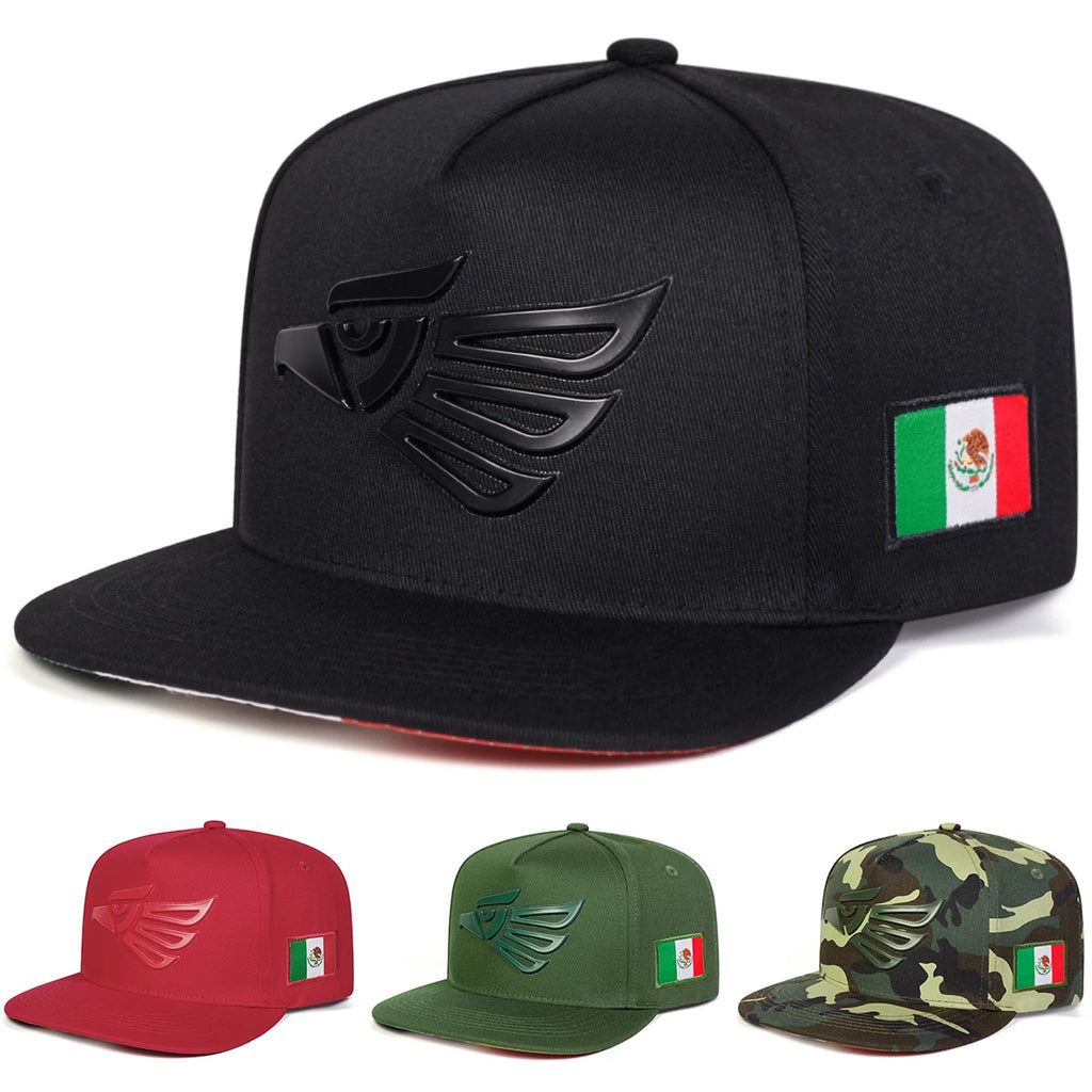 Unisex Eagle Head Embroidery Hip-hop Hats Spring and Autumn Outdoor Adjustable Casual Baseball Caps Sunscreen Hat