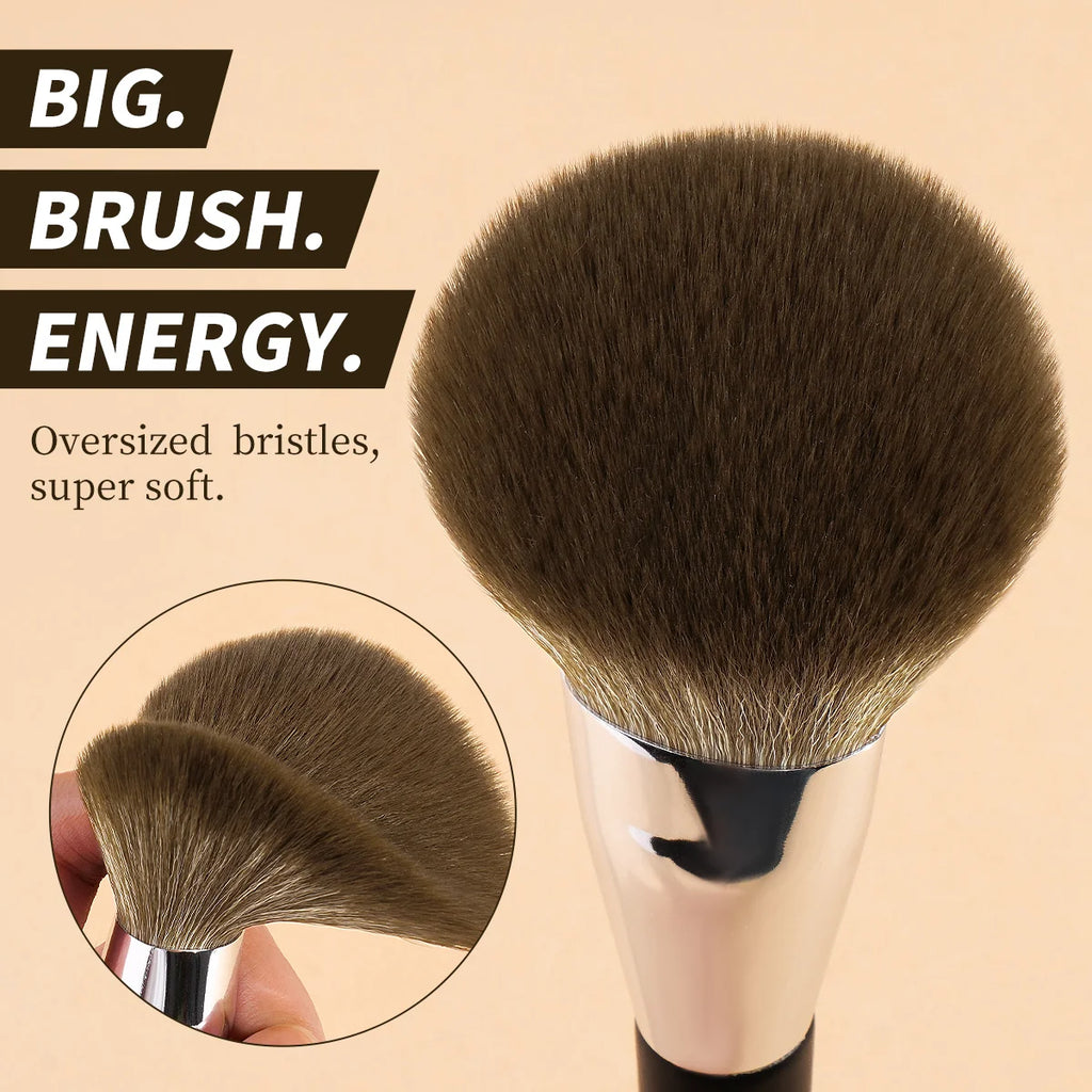 MAANGE Professional Slanted Powder Brush Large Soft Dense Hair For Mineral Powder Cosmetics Blending Beauty Tool Kabuki Brush